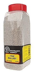 Ballast Shaker - Fine - 32oz 907g -- Gray Blend, All Scales, Woodland Scenics 1393
