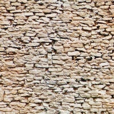Flexible Dry-Stack Fieldstone Rock Sheet -- All Scales: 3-3/4 x 12′ 9.5 x 30.5cm, All Scales, Chooch Enterprises 8544