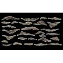 Creek Bank Rock Molds -- Set of 2, All Scales, Woodland Scenics 1245