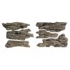 Shelf Rocks - Ready Rocks -- 4 Pieces, All Scales, Woodland Scenics 1136