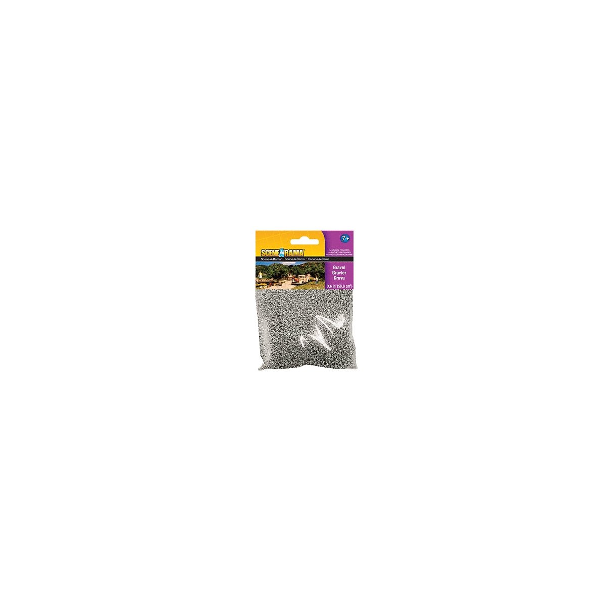 Scene-A-Rama(R) - 2oz 56.7g -- Gravel, All Scales, Woodland Scenics 4190
