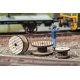 Cable Reels -- Laser-cut Wood Kit, HO, Walthers SceneMaster 4155