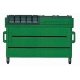Trash/Recycling Dumpster -- Kit (green) pkg(3), HO, Hi-Tech Details 8002