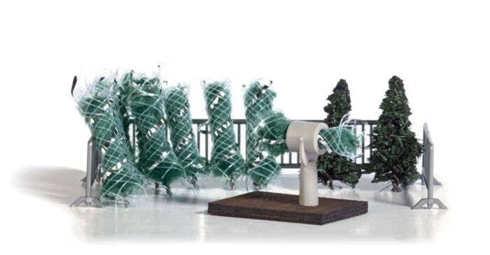 Christmas Tree Lot Miniature Scene, HO, Busch Gmbh & Co Kg 1182