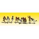 Scenic Accents(R) Figures -- Youth Football Players Playing 5-On-5 pkg(10), N, Woodland Scenics 2169
