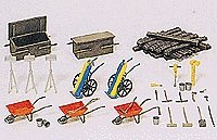 Accessories for Track Workers, HO, Preiser Kg 17175