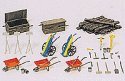 Accessories for Track Workers, HO, Preiser Kg 17175