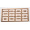 Burlap Sacks pkg(64 Unpainted Plastic), HO, Tichy Train Group 8175