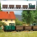 LKM Ns 2f Mine Locomotive, 4 Torfloren Dump Cars - Non-Operating Set - Feldb -- Includes 40 Non, N, Busch Gmbh & Co Kg 8071