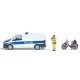 Chief Display Master - Action Set -- German Police Van, Figure in Hi Viz, Bicycle, HO, Busch Gmbh & Co Kg 79801