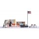 North American-Style Street Signs & Details -- Construction Barricades, Mailboxes, Billboards,, HO, Busch Gmbh & Co Kg 9720