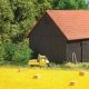 Hay Transport - Action Set -- Ape 50 Pickp, Hay Bales, Tools, 2 Figures, HO, Busch Gmbh & Co Kg 7934