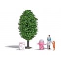 Cotton Candy Dealer - Action Set -- Cotton Candy Machine Cart, 2 Figures w/Cotton Candy, Sign,, HO, Busch Gmbh & Co Kg 7996