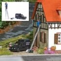 Installing a Satellite Dish - Action Set -- 2 Satellite Dishes, Fiat Fiorino Service Truck, La, HO, Busch Gmbh & Co Kg 7982
