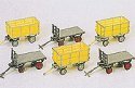 Postal Carts pkg(6), HO, Preiser Kg 17112