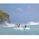 Penguins on Ice Flows Complete Miniature Scene -- 3 Penguins, 3 Icebergs, & 8-1/4 x 5-13/16′ 2, HO, Busch Gmbh & Co Kg 7923