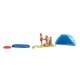 Applying Sunscreen - Action Set -- Sun Shelter, 3 Figures, 2 Inflatables, Blanket, Ball, HO, Busch Gmbh & Co Kg 79821