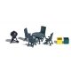 Garden Party/Barbecue Set -- Grill, Table, Chairs & Case of Bottles, HO, Busch Gmbh & Co Kg 1190