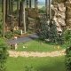 Dog Hunting a Rabbit - Action Set -- 1 Dog, 3 Hutches, Rabbit, Wood Pile, 4 Small Pine Trees, HO, Busch Gmbh & Co Kg 7987