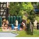 Garden Furniture Set -- Table, 4 Chairs, Grill, HO, Busch Gmbh & Co Kg 1189