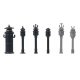 European-Style Signal Bells -- pkg(6), HO, Faller Gmbh 180855