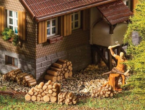 Small Stacks of Firewood -- pkg(6), HO, Faller Gmbh 180940