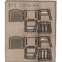 Wood Chairs -- Straight, O, B.T.S. 13016