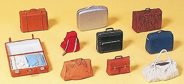 Luggage - Kit, HO, Preiser Kg 17007