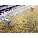 N&W Concrete Rail Posts -- pkg(12) (Rail Not Included), HO, B.T.S. 23028