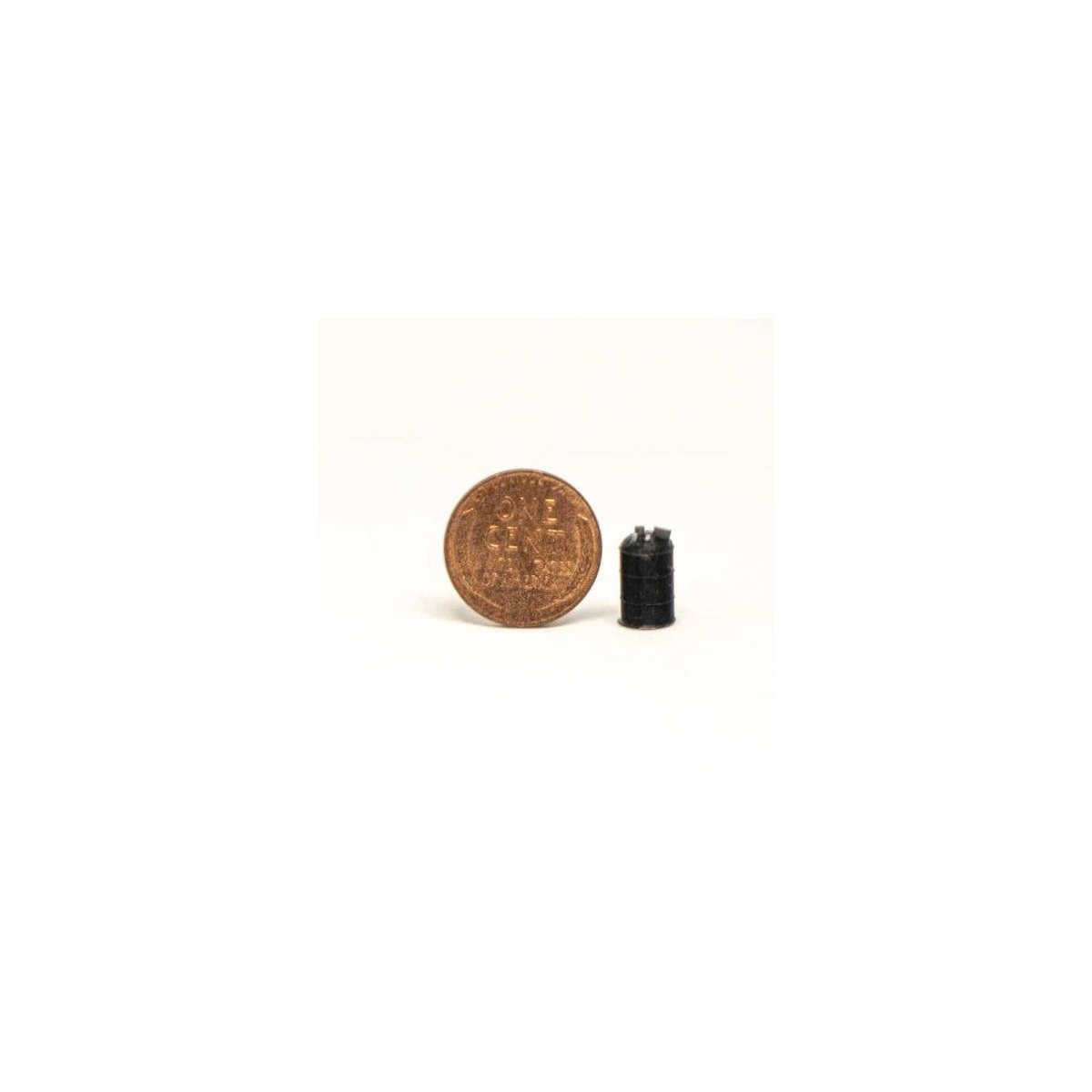 Steel Drum with Trash -- pkg(5), HO, All Scale Miniatures 870838