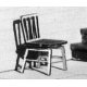 Wood Chairs KIT -- Straight pkg(4), HO, B.T.S. 23016