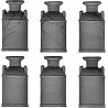 Milk Cans pkg(6), O, Grandt Line Products Inc 3582