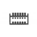 55-Gallon Drums w/Steel & Wood Lids -- Set of 12, N, Tichy Train Group 2604