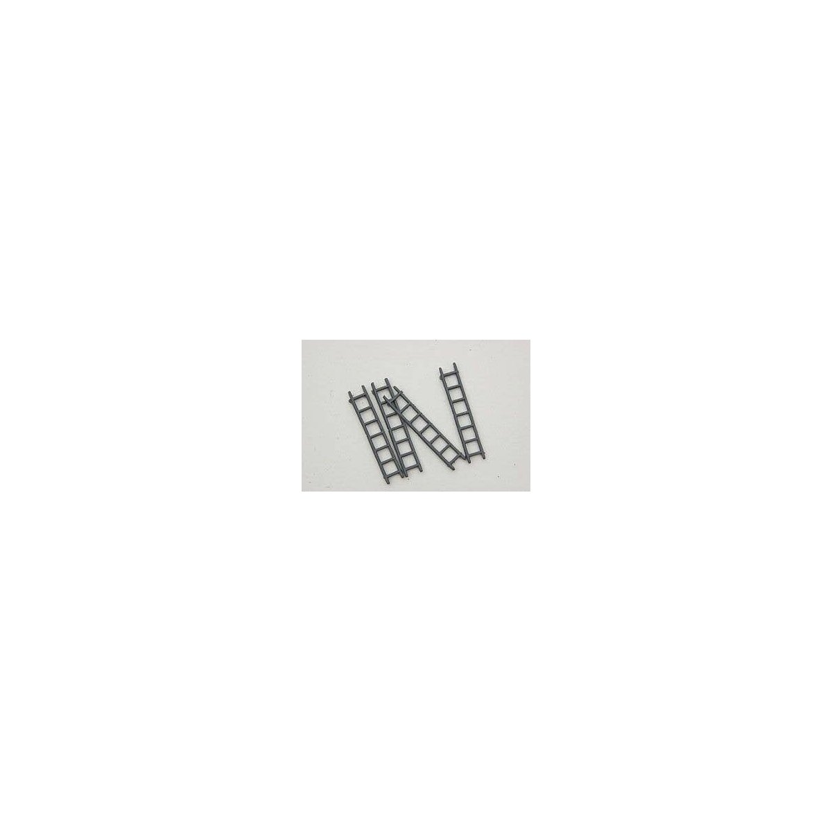 Ladders -- Unpainted Metal Castings pkg(4), HO, Durango Press 105