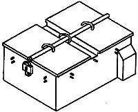 Battery Vaults -- Large, HO, Details West 911