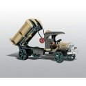 American Construction Equipment (Unpainted Metal Kit) -- Early 1.5-Ton Federal Dump Truck, HO, Woodland Scenics 247