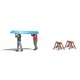 Carrying a Boat - Action Set -- Boat, 2 Figures, Boat Stands, HO, Busch Gmbh & Co Kg 79817
