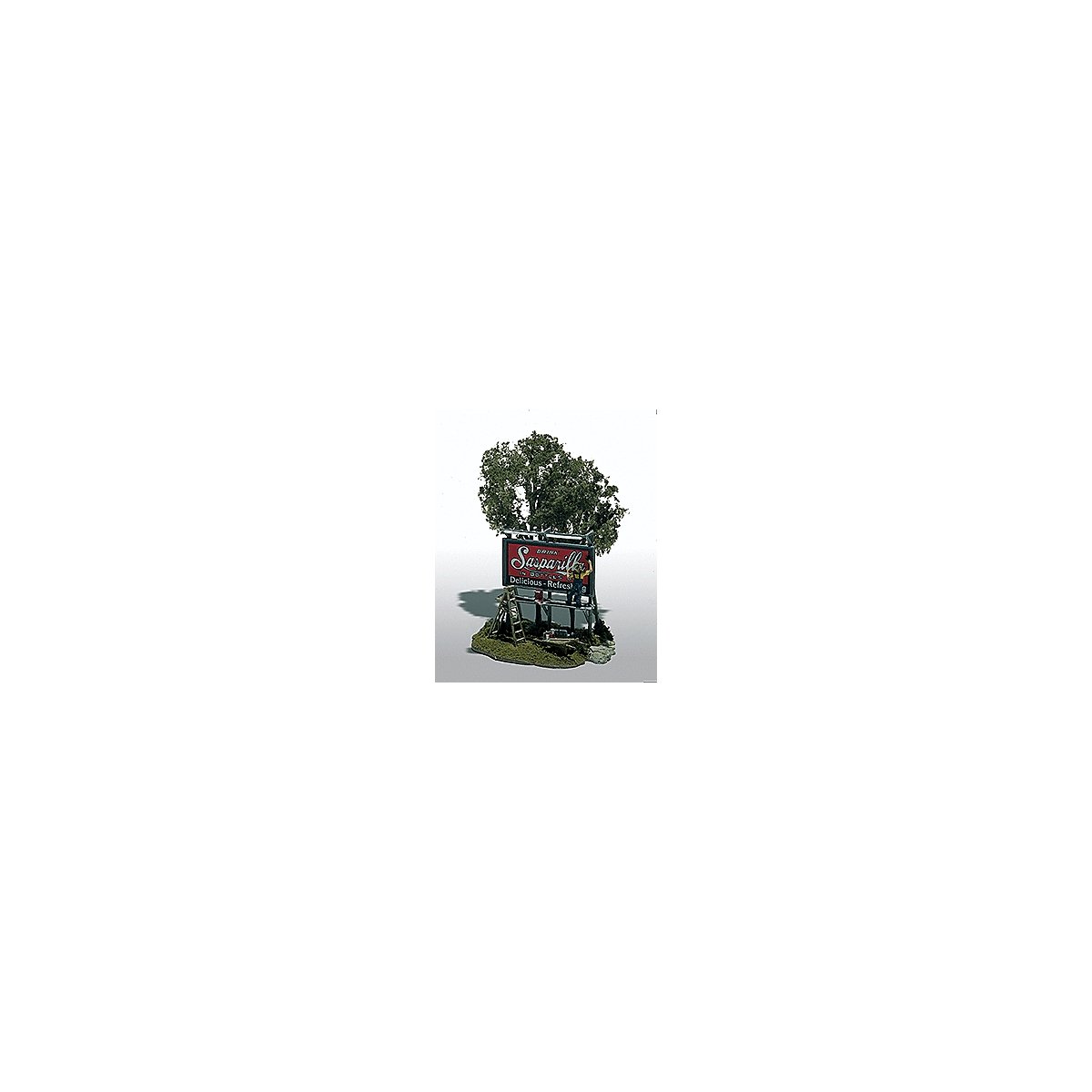 Mini-Scene(TM) Unpainted Metal Kit -- The Sign Painter (Roadside Billboard), HO, Woodland Scenics 105