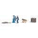 Log Splitter with Figure and Accessories, HO, Busch Gmbh & Co Kg 7808