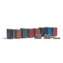 Pallets & Beverage Crates - Laser-Cut Kit -- 12 Pallets, 6 Kegs, 8 Pallet Box Loads, HO, Busch Gmbh & Co Kg 1814