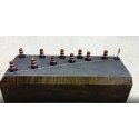 Lighted Traffic Barrels 6/Pack -- Orange, White pkg(6), HO, East Coast Circuits 9504