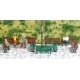 Park Benches pkg(12), HO, Busch Gmbh & Co Kg 1149