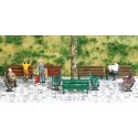 Park Benches pkg(12), HO, Busch Gmbh & Co Kg 1149