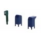 Roadside Mail Boxes and City Mailboxes -- Kit, HO, Walthers SceneMaster 4184