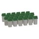 Modern Trash Cans pkg(24), HO, Walthers SceneMaster 4174
