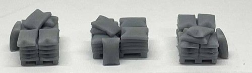 Sacks on Pallet - 3-D Printed Parts -- Full Load, HO, Phoenix Precision Models 31600