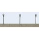 Parking Meters pkg(20), HO, Walthers SceneMaster 4189