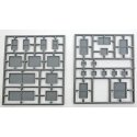 Assorted Wood Crates -- Plastic Kit pkg(8), HO, Tichy Train Group 8174