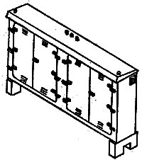 Electric Relay Cabinets -- 4-Door, HO, Details West 904