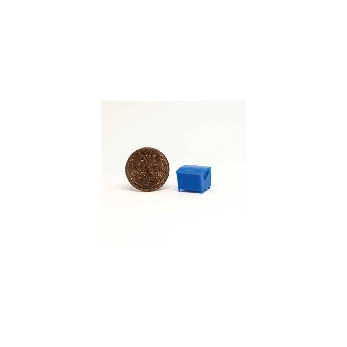 Dumpster -- Square Rear Load with Casters, N, All Scale Miniatures 1601806